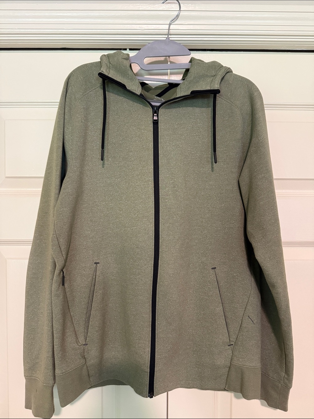 Old Navy Olive Green Active Fleece Zip Hoodie